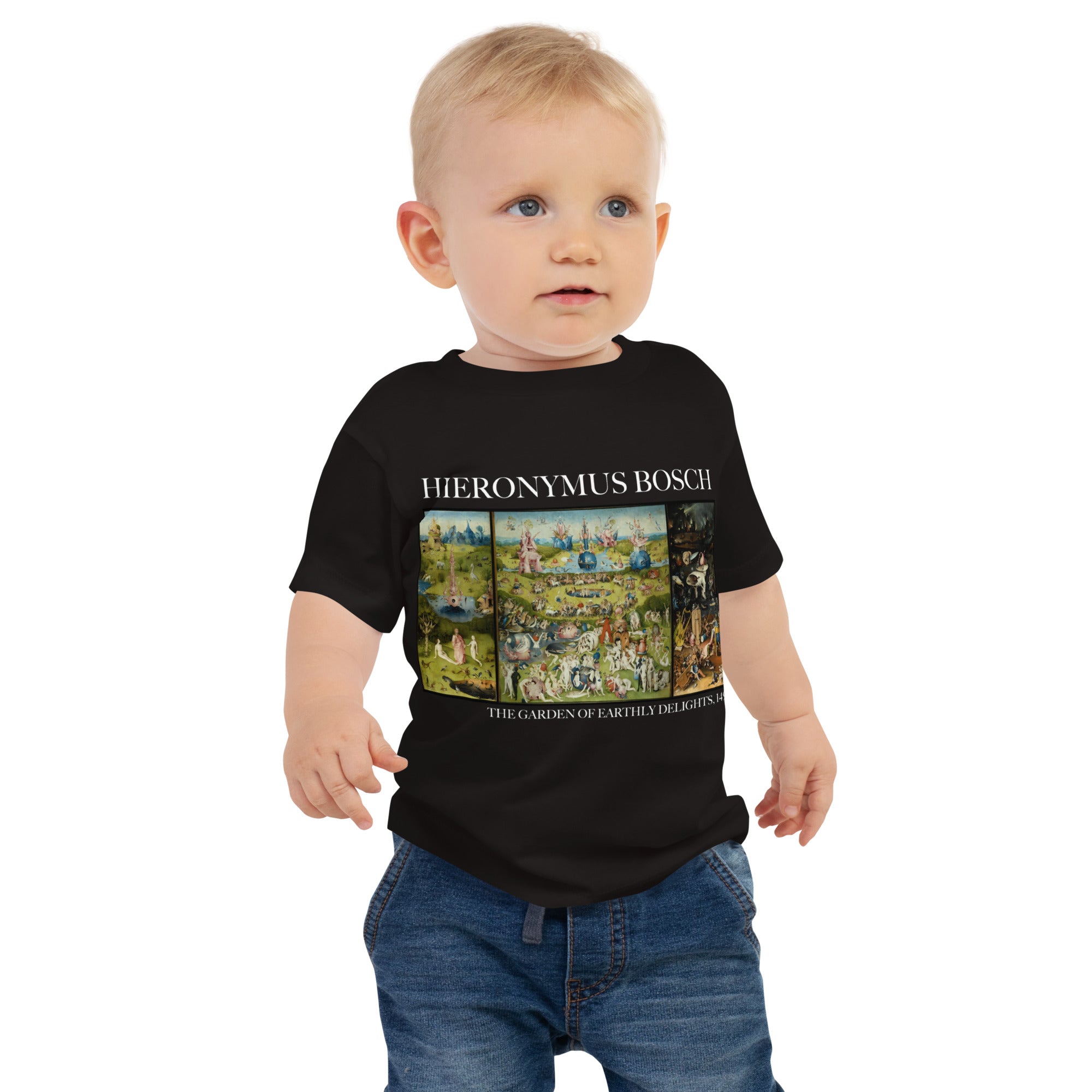 Hieronymus Bosch 'The Garden of Earthly Delights' Famous Painting Baby Staple T-Shirt | Premium Baby Art Tee