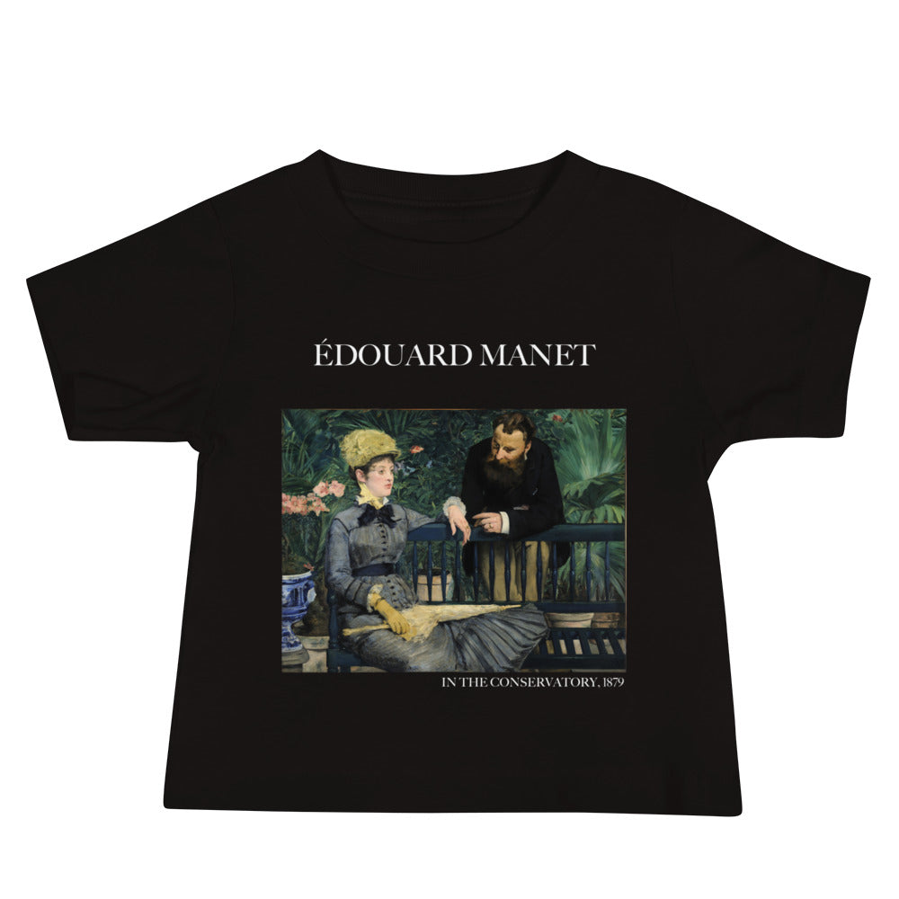 Édouard Manet 'In the Conservatory' Famous Painting Baby Staple T-Shirt | Premium Baby Art Tee