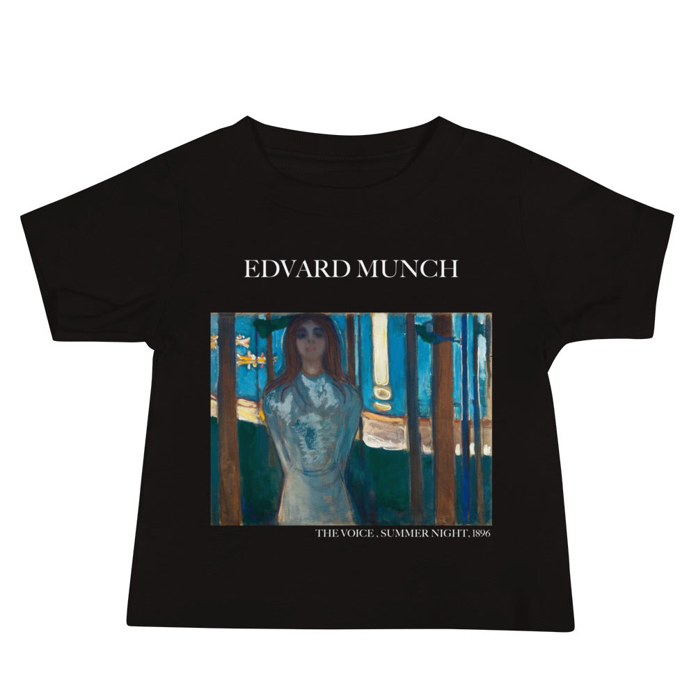 Edvard Munch 'The Voice, Summer Night' Famous Painting Baby Staple T-Shirt | Premium Baby Art Tee