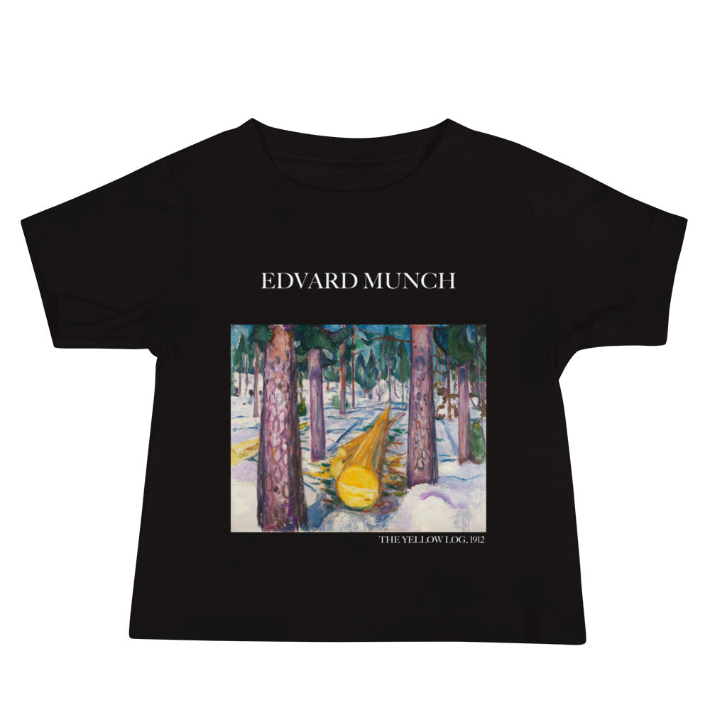 Edvard Munch 'The Yellow Log' Famous Painting Baby Staple T-Shirt | Premium Baby Art Tee