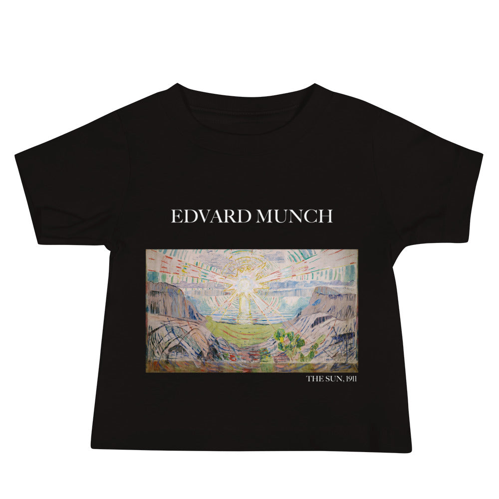 Edvard Munch 'The Sun' Famous Painting Baby Staple T-Shirt | Premium Baby Art Tee