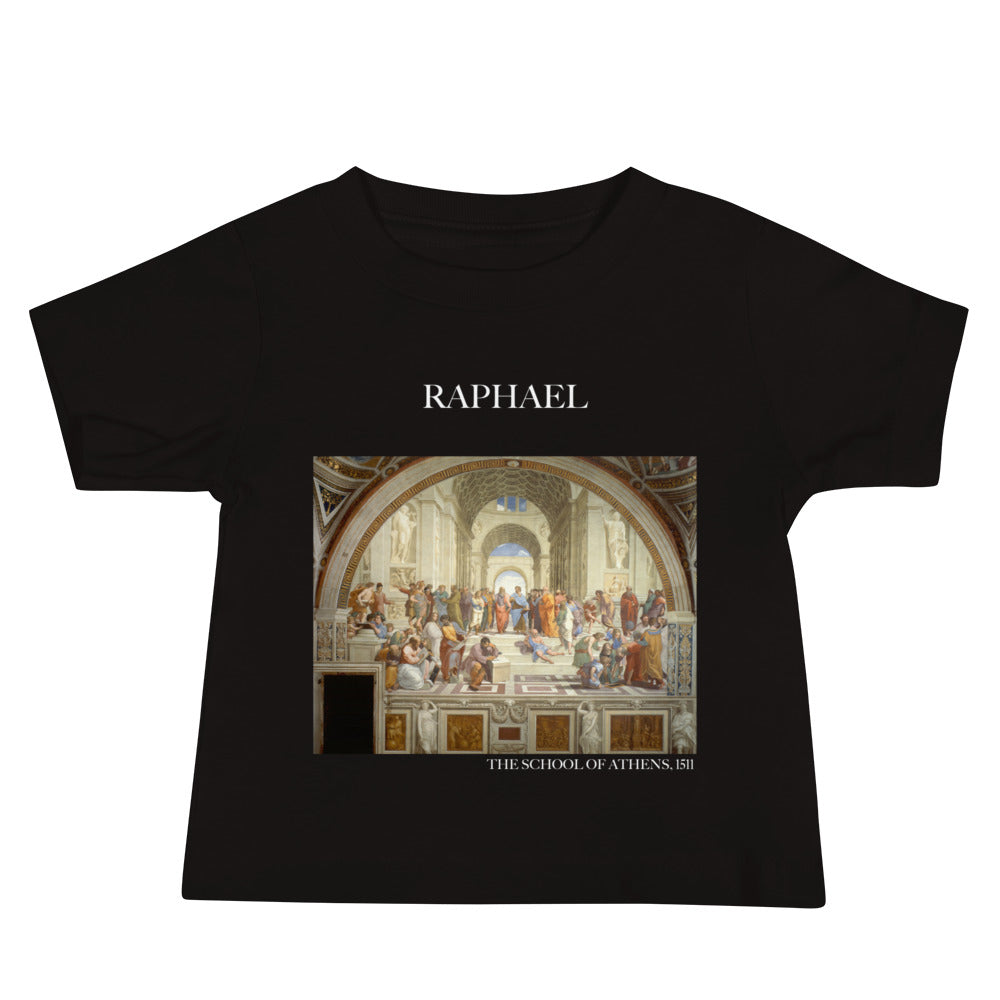 Raphael „Die Schule von Athen“ Berühmtes Gemälde Baby Staple T-Shirt | Premium Baby Art T-Shirt