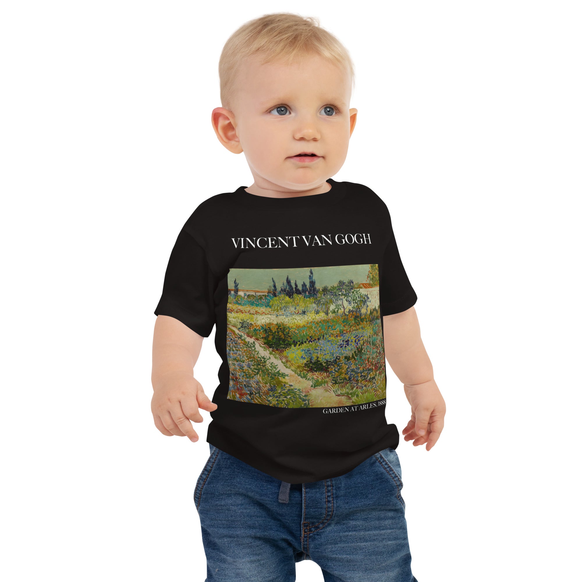 Vincent van Gogh „Garten in Arles“, berühmtes Gemälde, Baby-T-Shirt, Premium-Kunst-T-Shirt für Babys