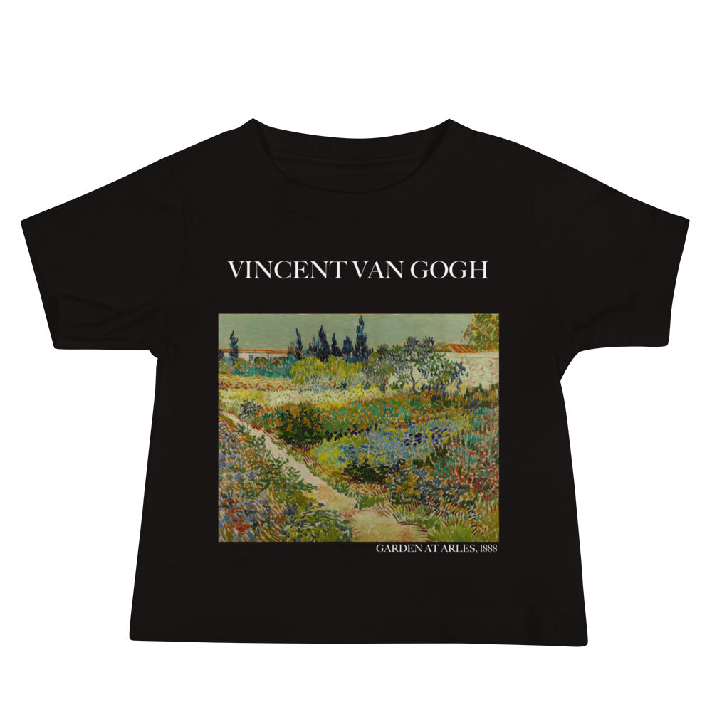 Vincent van Gogh 'Garden at Arles' Famous Painting Baby Staple T-Shirt | Premium Baby Art Tee