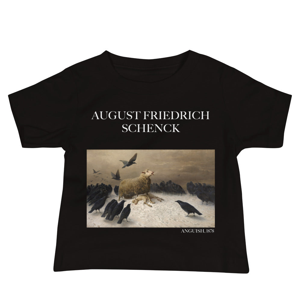 August Friedrich Schenck 'Angst' Berühmtes Gemälde Baby Staple T-Shirt | Premium Baby Art T-Shirt