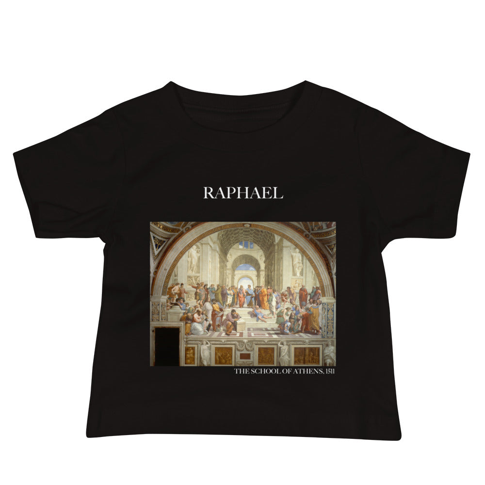 Raphael „Die Schule von Athen“ Berühmtes Gemälde Baby Staple T-Shirt | Premium Baby Art T-Shirt