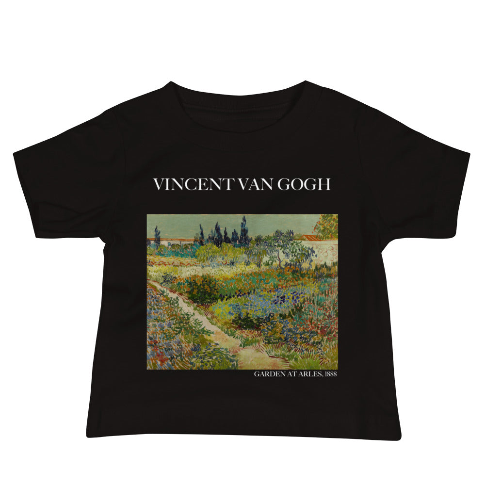 Vincent van Gogh 'Garden at Arles' Famous Painting Baby Staple T-Shirt | Premium Baby Art Tee