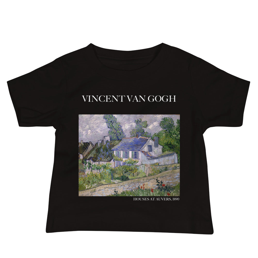 Vincent van Gogh 'Houses at Auvers' Famous Painting Baby Staple T-Shirt | Premium Baby Art Tee