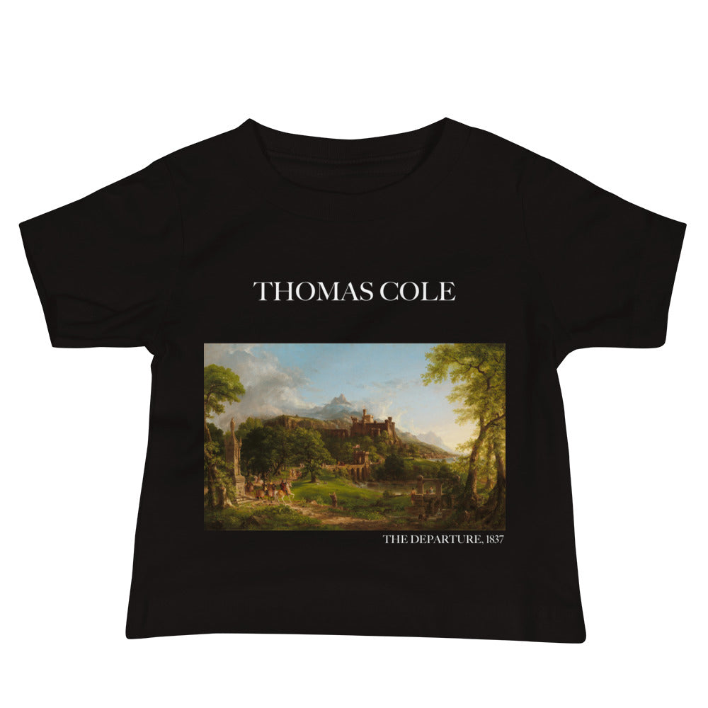 Thomas Cole 'The Departure' Famous Painting Baby Staple T-Shirt | Premium Baby Art Tee