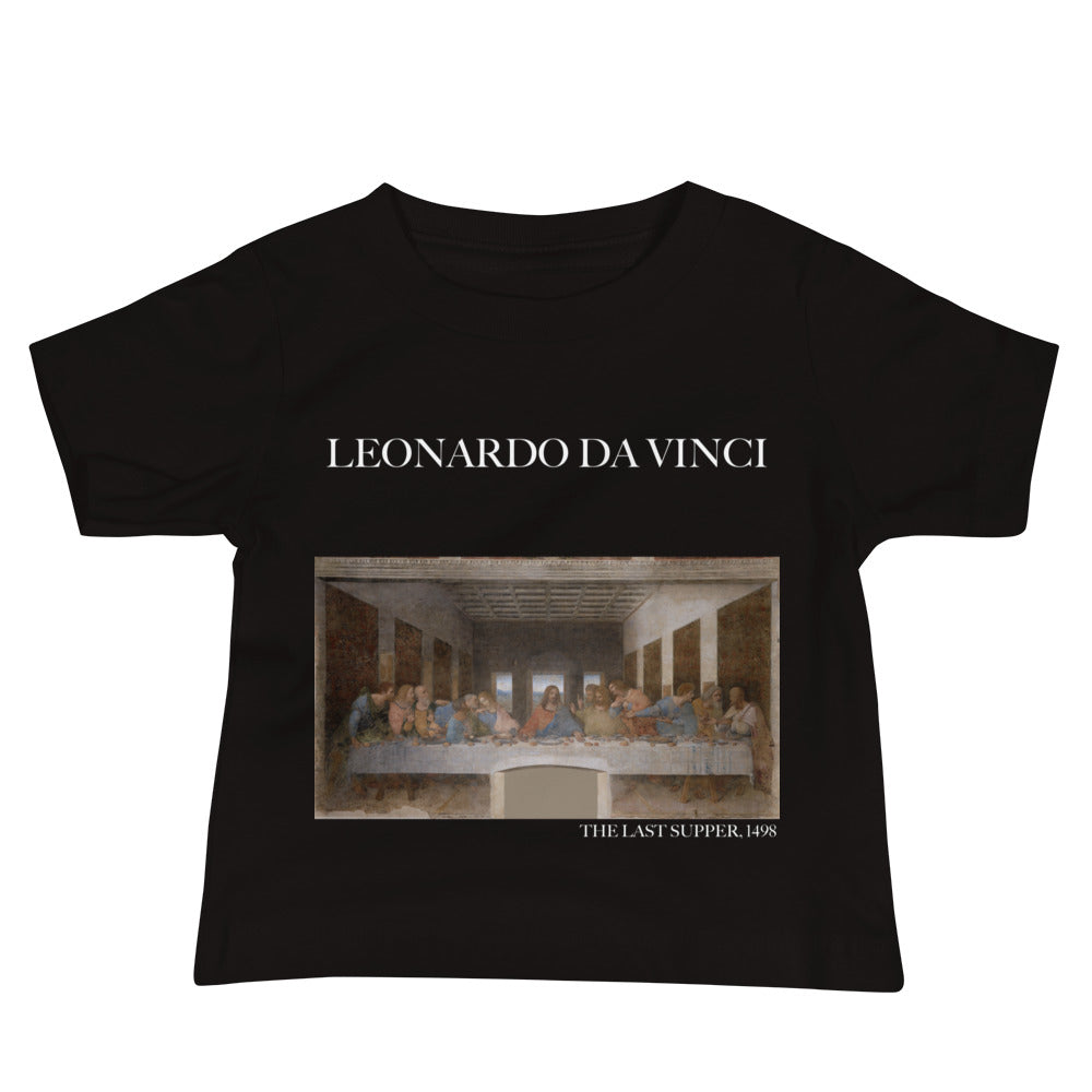 Leonardo da Vinci „Das letzte Abendmahl“ Berühmtes Gemälde Baby-T-Shirt | Premium Baby Art T-Shirt