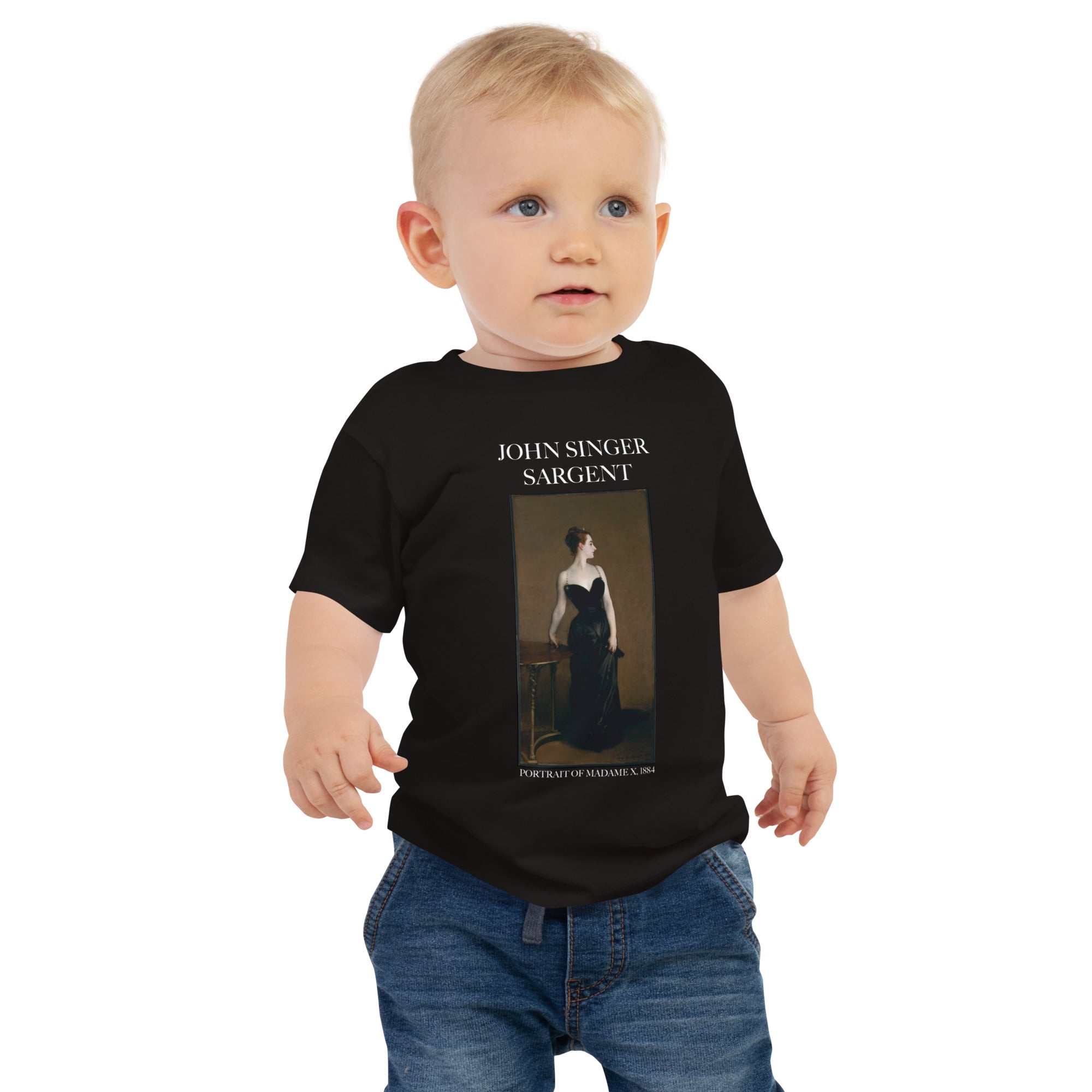 John Singer Sargent 'Portrait of Madame X' Famous Painting Baby Staple T-Shirt | Premium Baby Art Tee