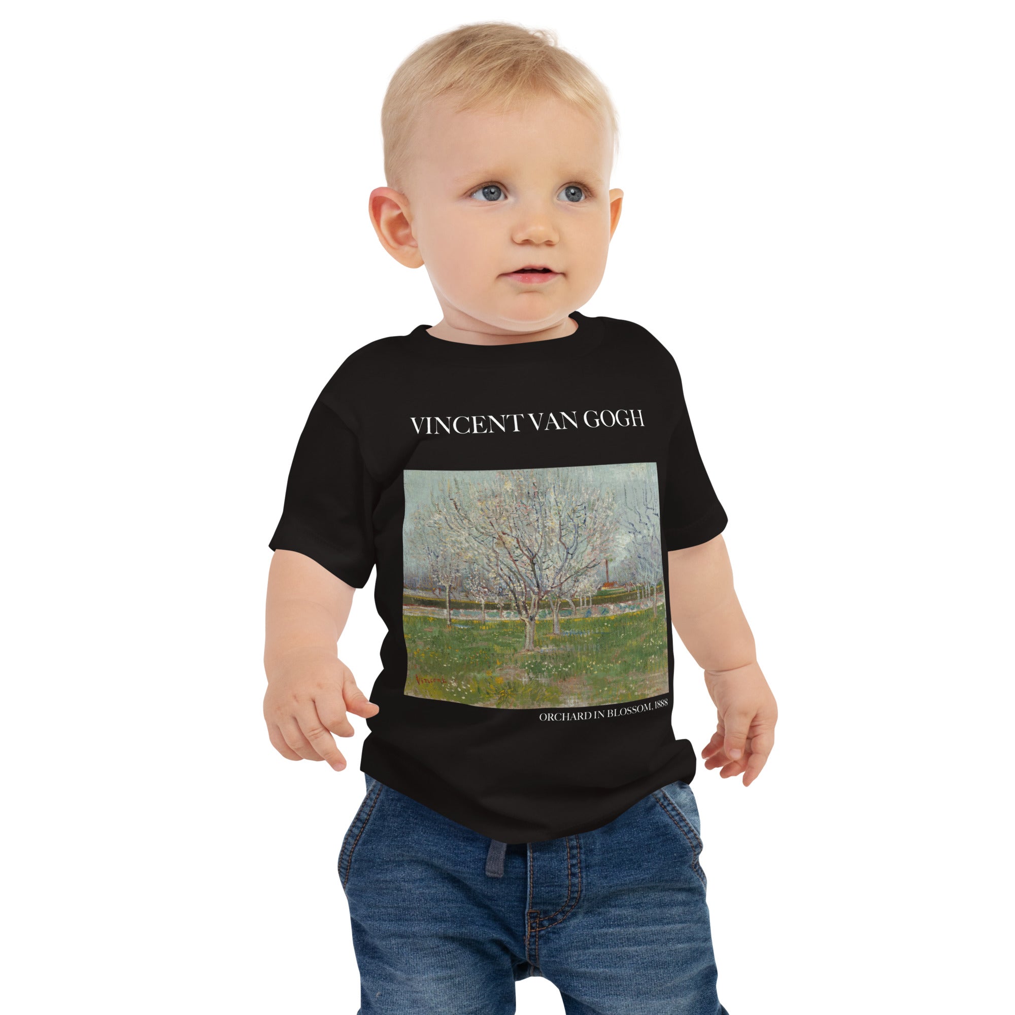 Vincent van Gogh „Blühender Obstgarten“, berühmtes Gemälde, Baby-T-Shirt, Premium-Kunst-T-Shirt für Babys