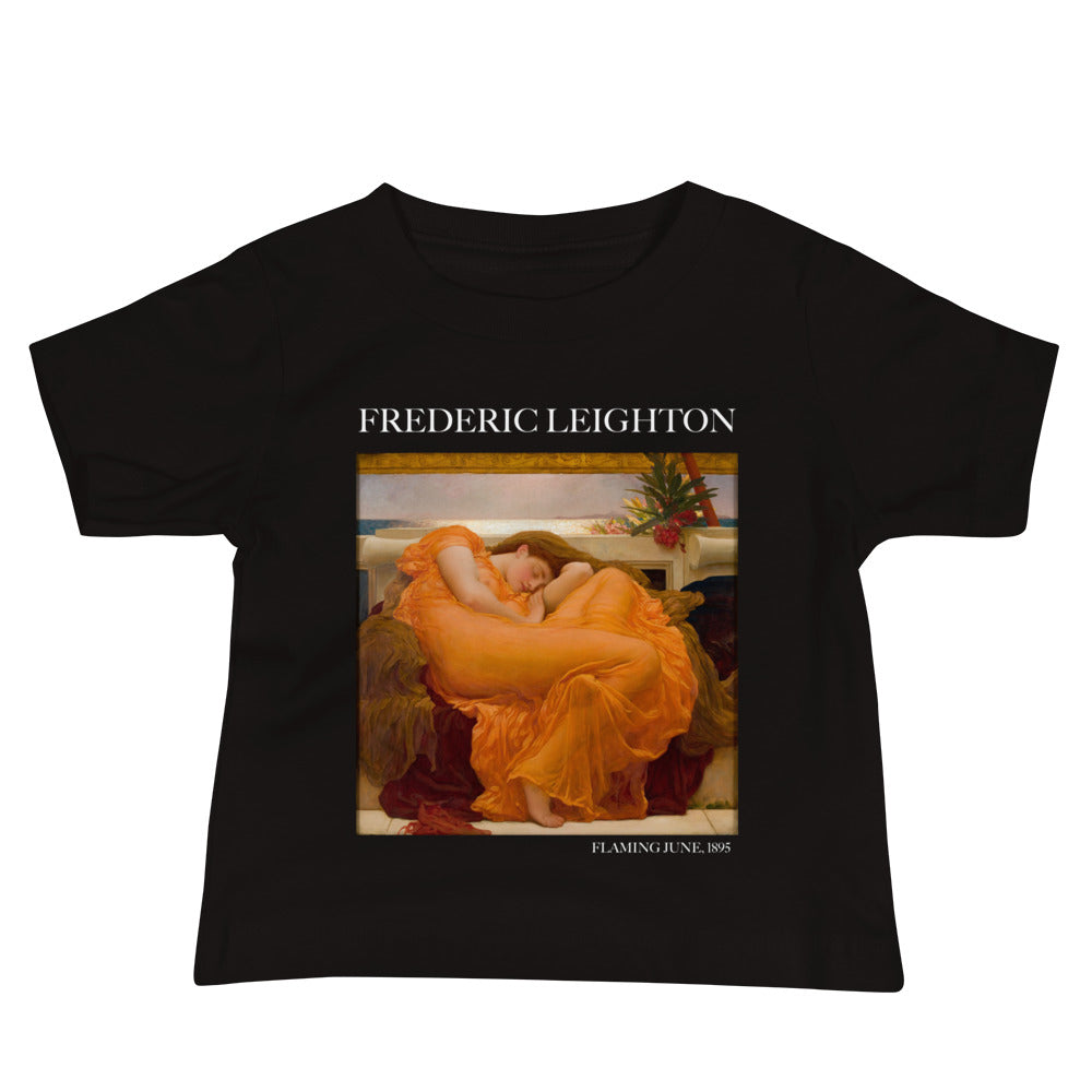 Frederic Leighton 'Flaming June' Famous Painting Baby Staple T-Shirt | Premium Baby Art Tee