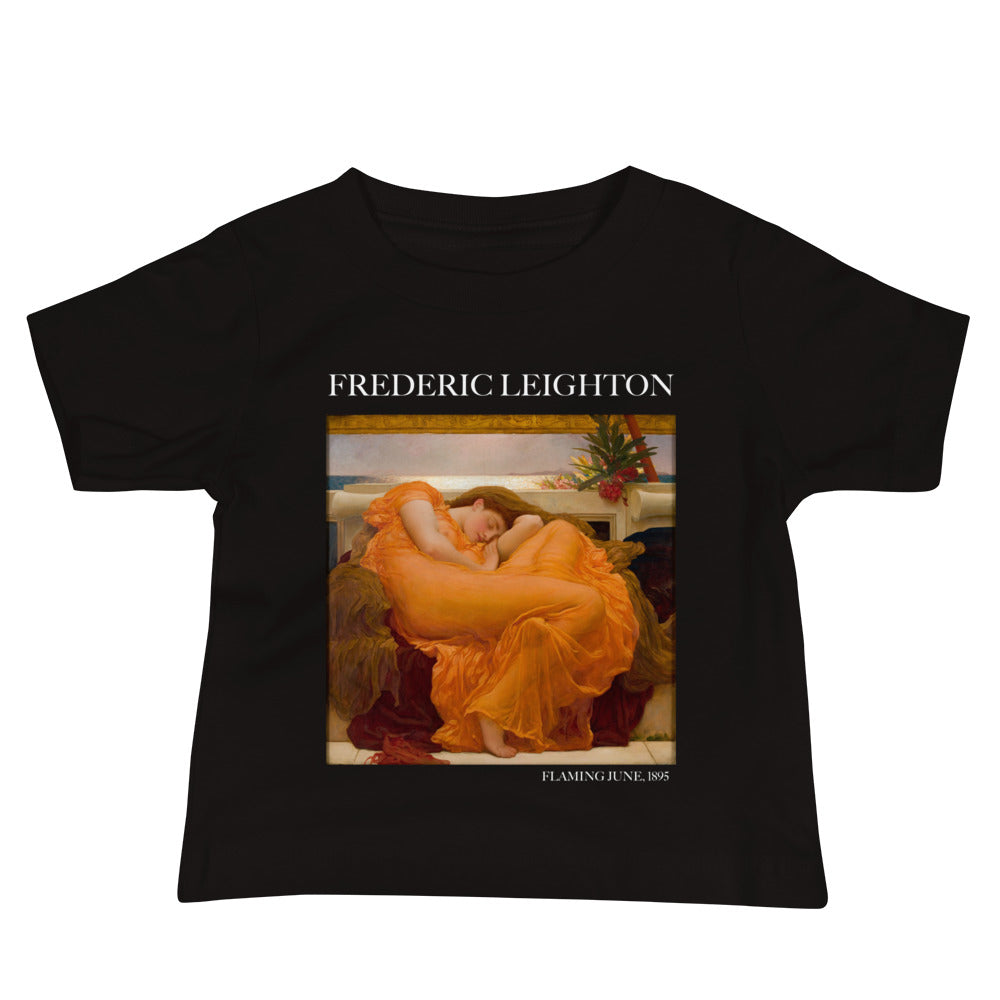 Frederic Leighton 'Flaming June' Berühmtes Gemälde Baby-T-Shirt | Premium Baby Art T-Shirt