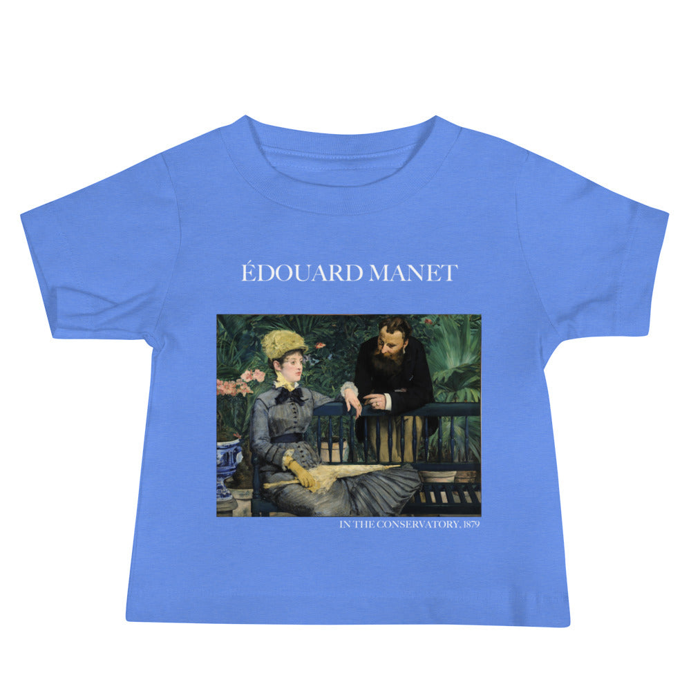 Édouard Manet 'In the Conservatory' Famous Painting Baby Staple T-Shirt | Premium Baby Art Tee