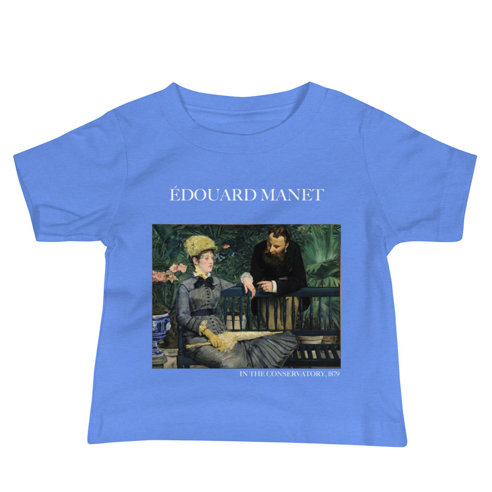 Édouard Manet „Im Wintergarten“, berühmtes Gemälde, Baby-T-Shirt, Premium-Kunst-T-Shirt für Babys 