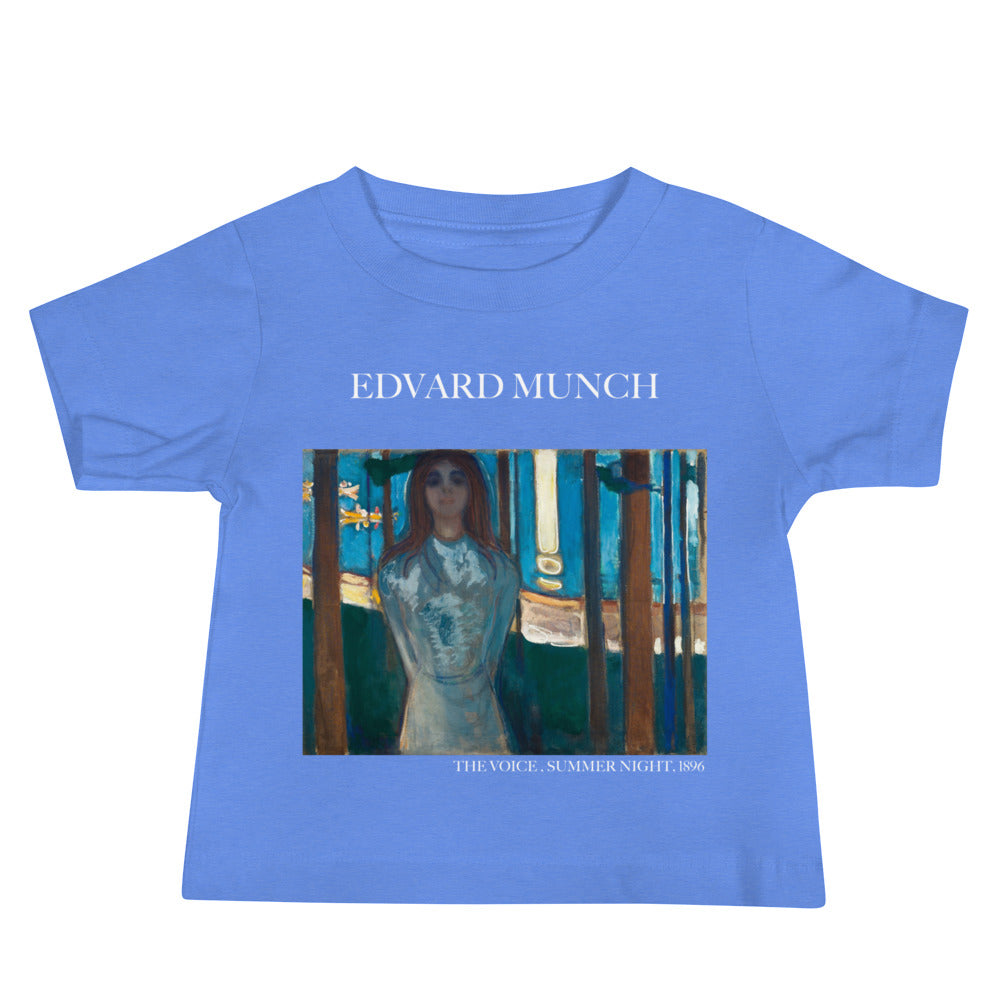 Edvard Munch 'The Voice, Summer Night' Famous Painting Baby Staple T-Shirt | Premium Baby Art Tee