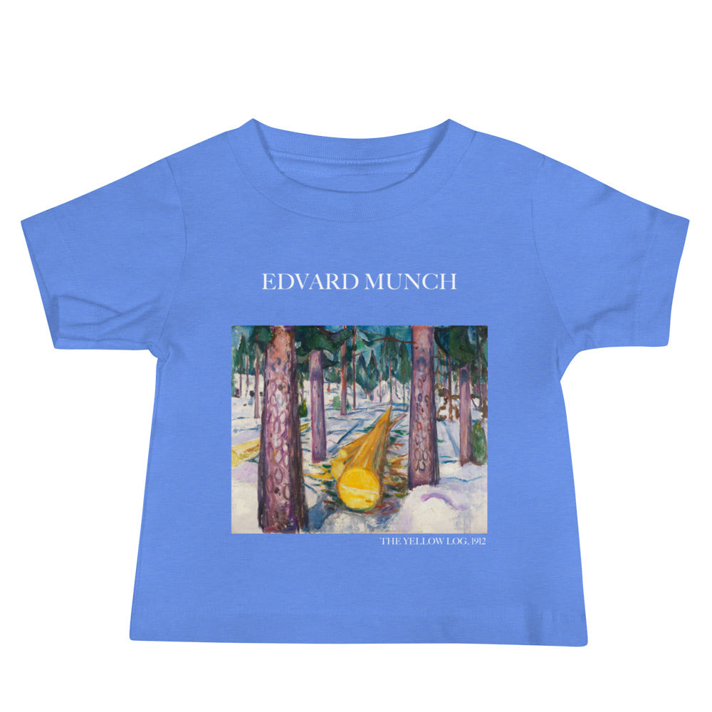 Edvard Munch 'The Yellow Log' Famous Painting Baby Staple T-Shirt | Premium Baby Art Tee