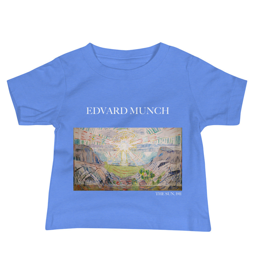 Edvard Munch „Die Sonne“ Berühmtes Gemälde Baby Basic T-Shirt | Premium Baby Art T-Shirt