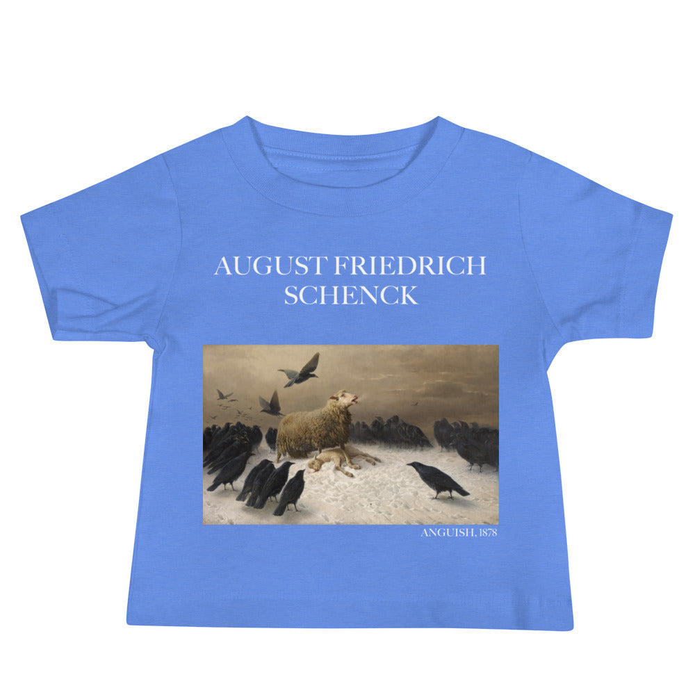 August Friedrich Schenck 'Angst' Berühmtes Gemälde Baby Staple T-Shirt | Premium Baby Art T-Shirt