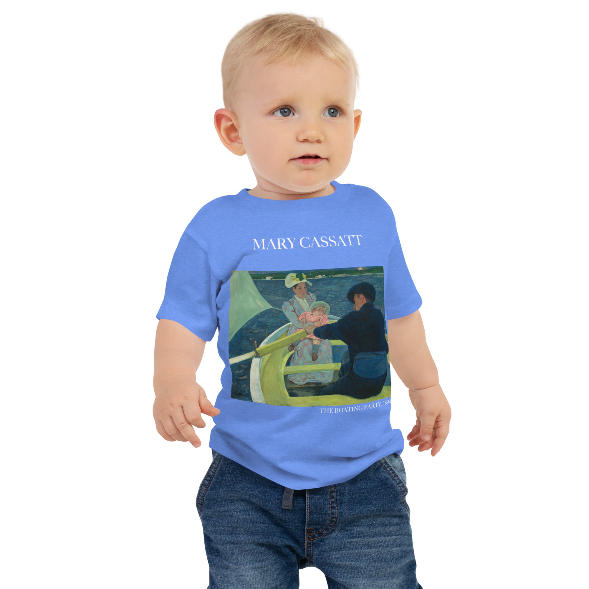 Mary Cassatt 'The Boating Party' Berühmtes Gemälde Baby Basic T-Shirt | Premium Baby Art T-Shirt