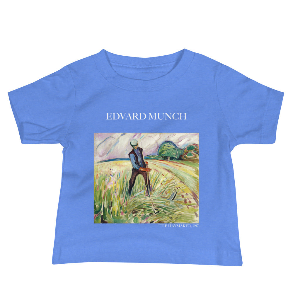 Edvard Munch 'The Haymaker' Famous Painting Baby Staple T-Shirt | Premium Baby Art Tee