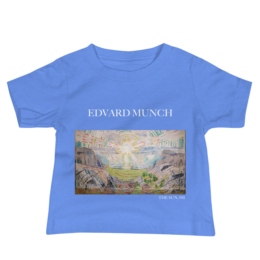 Edvard Munch 'The Sun' Famous Painting Baby Staple T-Shirt | Premium Baby Art Tee