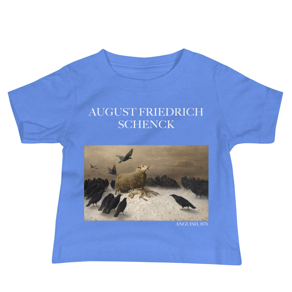 August Friedrich Schenck 'Angst' Berühmtes Gemälde Baby Staple T-Shirt | Premium Baby Art T-Shirt