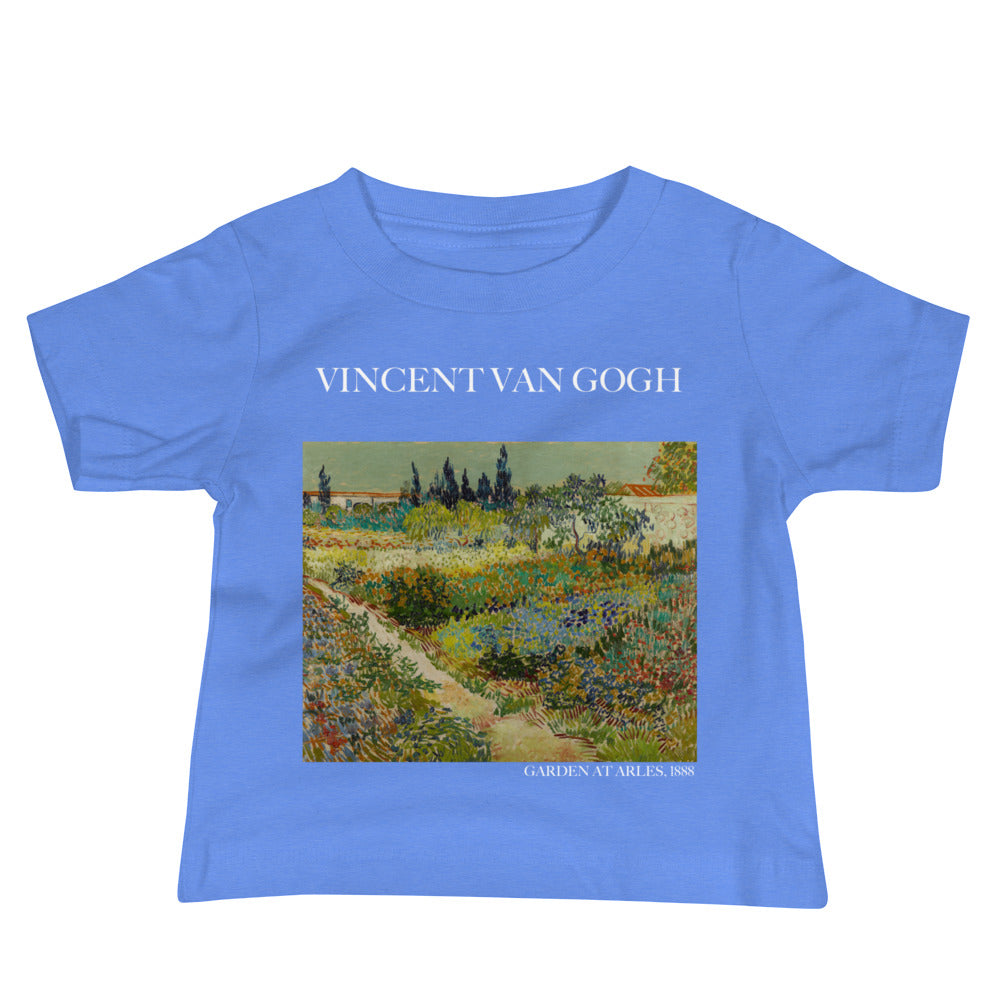 Vincent van Gogh 'Garden at Arles' Famous Painting Baby Staple T-Shirt | Premium Baby Art Tee