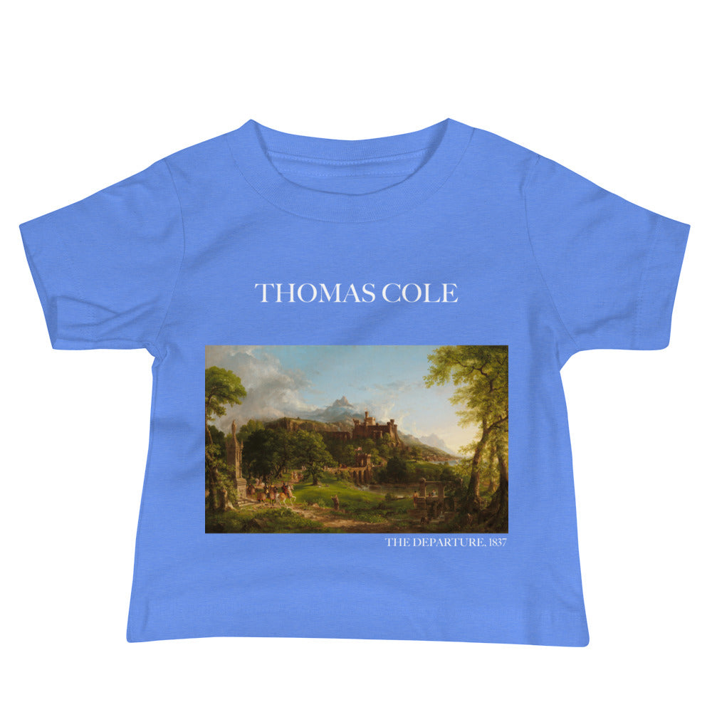 Thomas Cole 'The Departure' Famous Painting Baby Staple T-Shirt | Premium Baby Art Tee