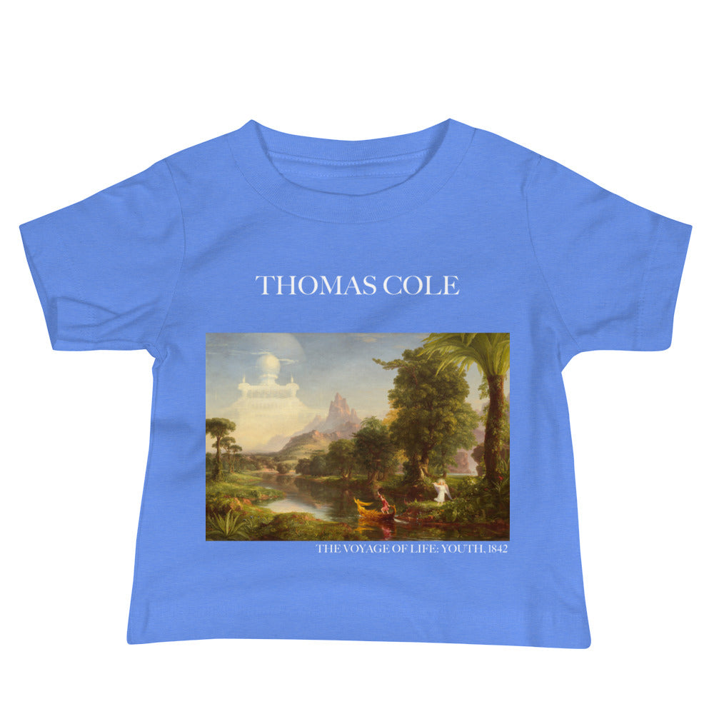 Thomas Cole „Die Reise des Lebens: Jugend“ Berühmtes Gemälde Baby-T-Shirt | Premium Baby Art T-Shirt