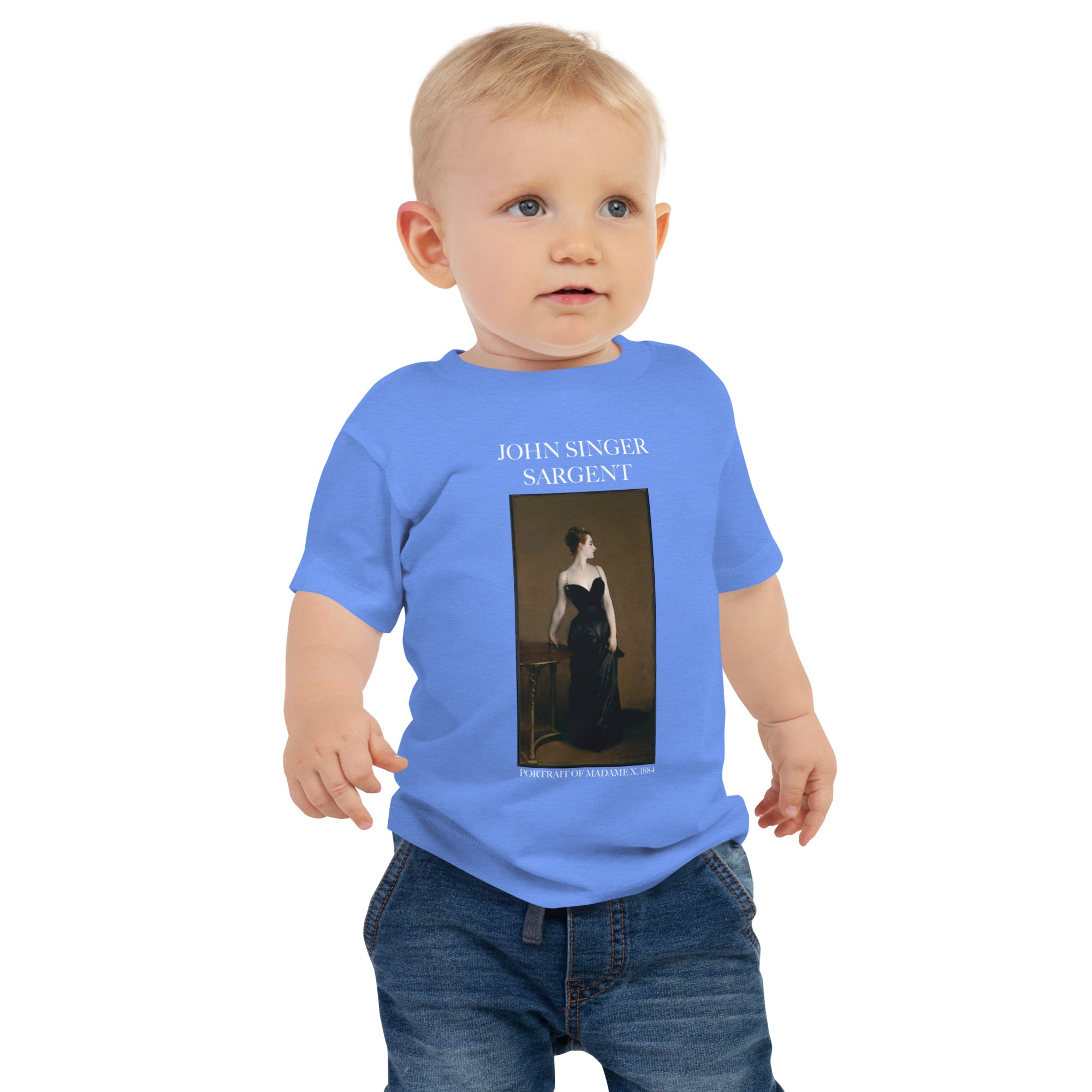 John Singer Sargent 'Portrait of Madame X' Famous Painting Baby Staple T-Shirt | Premium Baby Art Tee