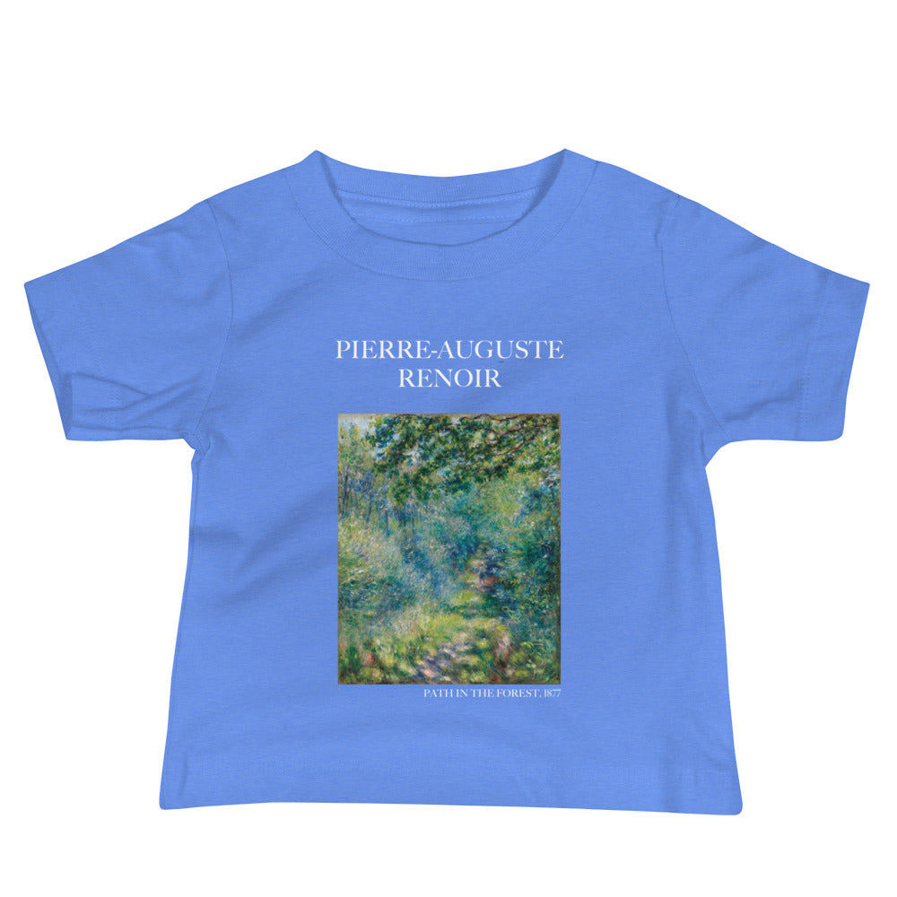 Pierre-Auguste Renoir 'Path in the Forest' Famous Painting Baby Staple T-Shirt | Premium Baby Art Tee