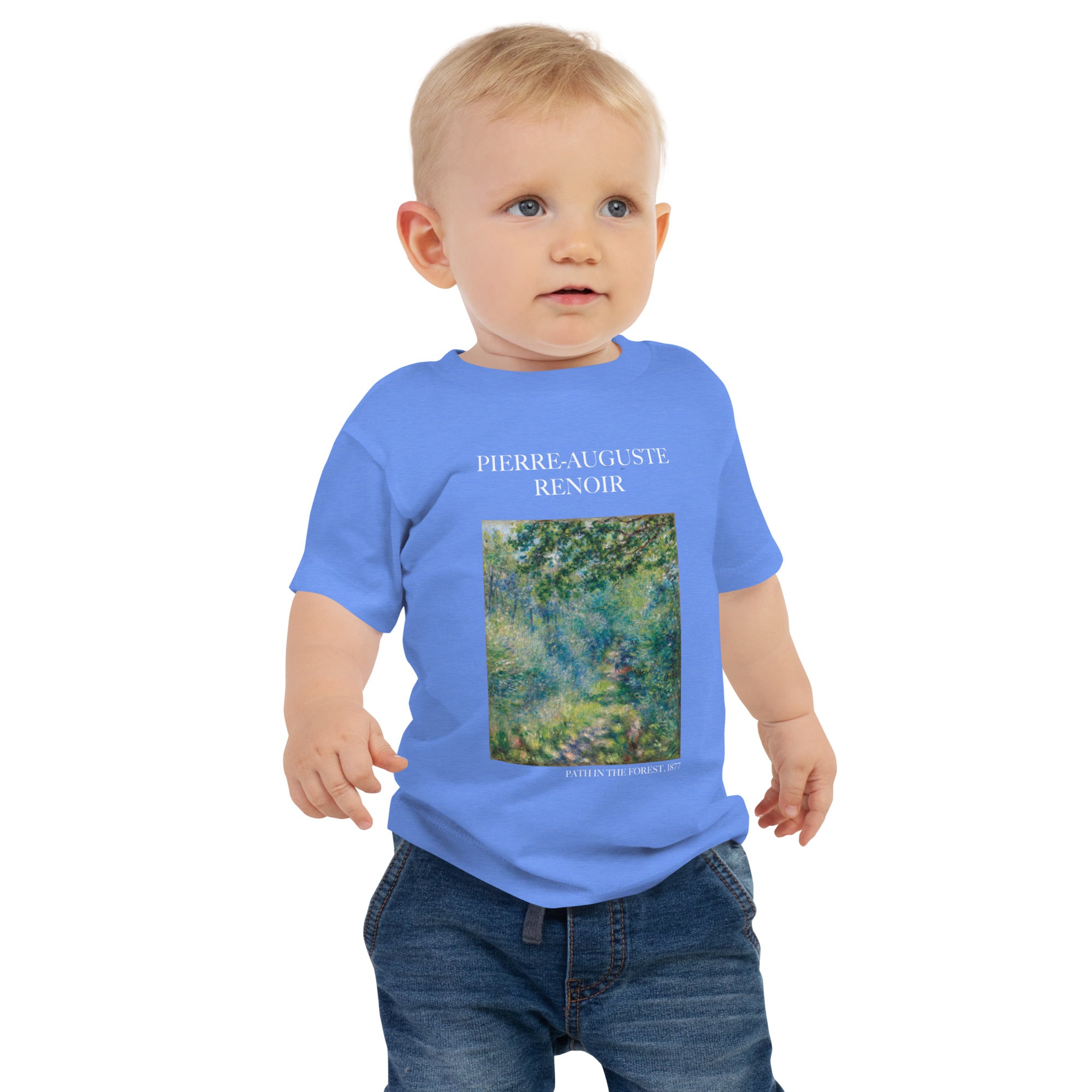 Pierre-Auguste Renoir 'Path in the Forest' Famous Painting Baby Staple T-Shirt | Premium Baby Art Tee