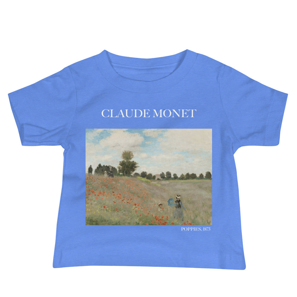 Claude Monet 'Poppies' Famous Painting Baby Staple T-Shirt | Premium Baby Art Tee