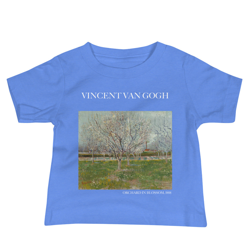 Vincent van Gogh 'Orchard in Blossom' Famous Painting Baby Staple T-Shirt | Premium Baby Art Tee