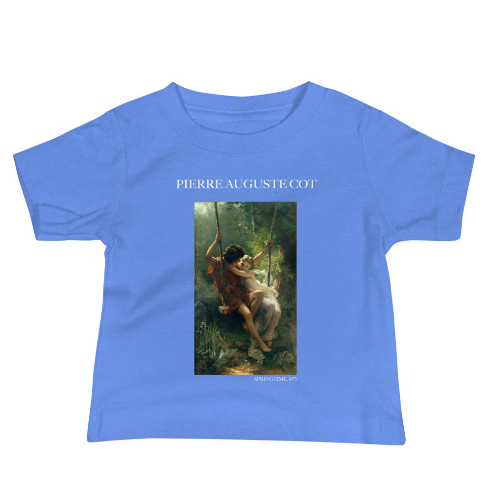 Pierre Auguste Cot 'Frühling' Berühmtes Gemälde Baby Basic T-Shirt | Premium Baby Art T-Shirt