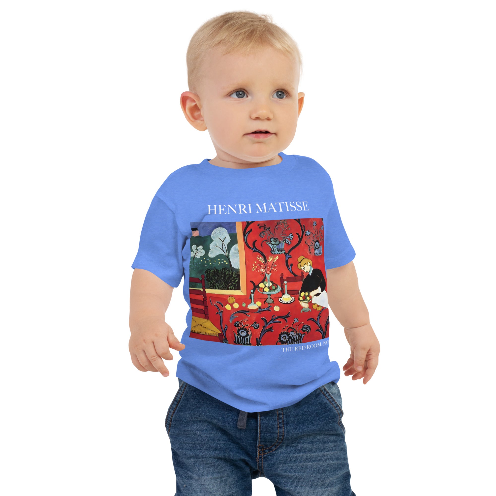 Henri Matisse 'The Red Room' Famous Painting Baby Staple T-Shirt | Premium Baby Art Tee