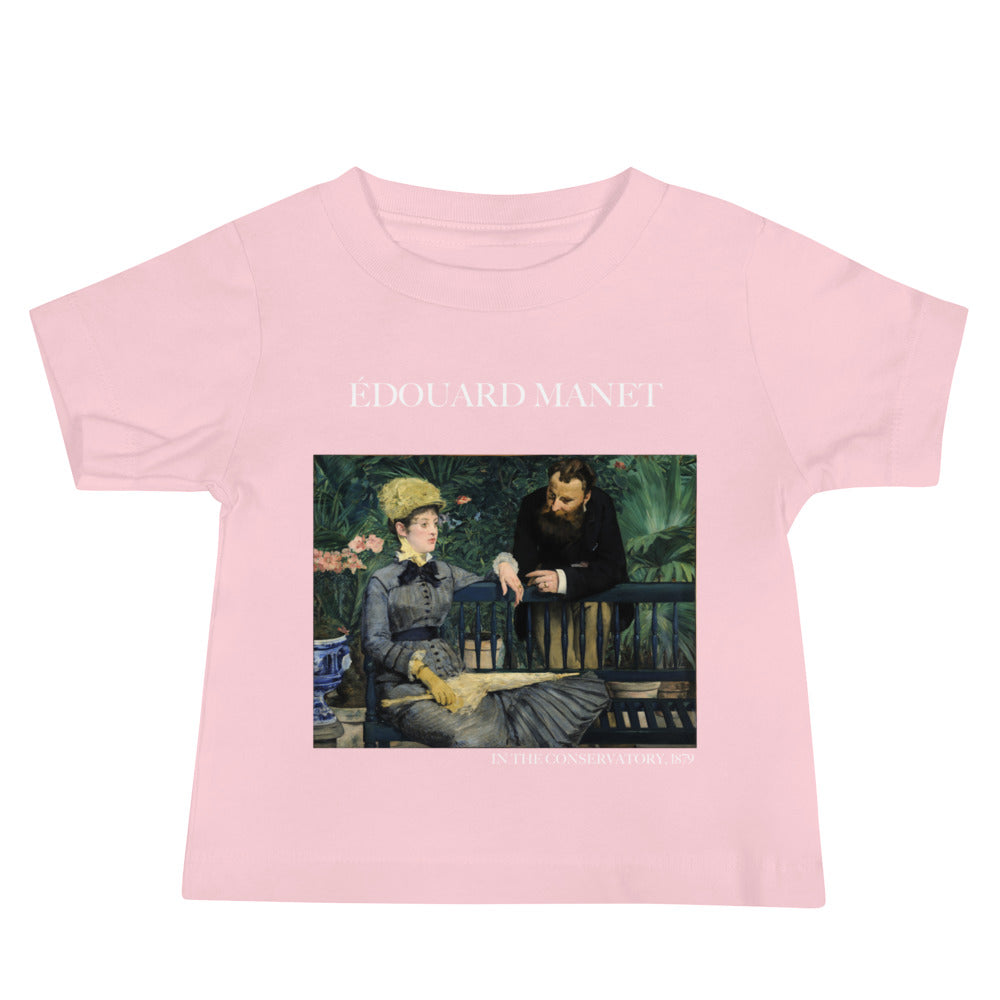 Édouard Manet „Im Wintergarten“, berühmtes Gemälde, Baby-T-Shirt, Premium-Kunst-T-Shirt für Babys 