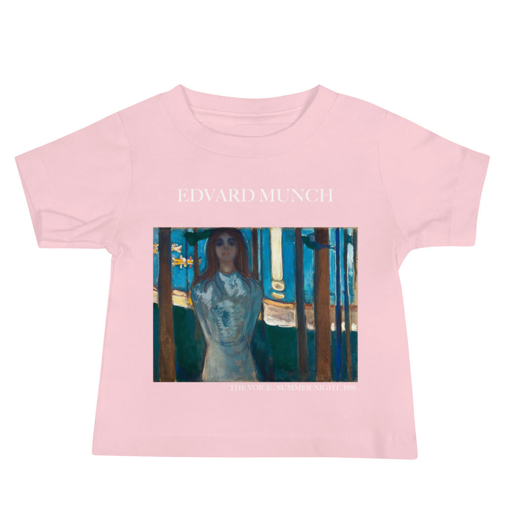 Edvard Munch 'The Voice, Summer Night' Famous Painting Baby Staple T-Shirt | Premium Baby Art Tee