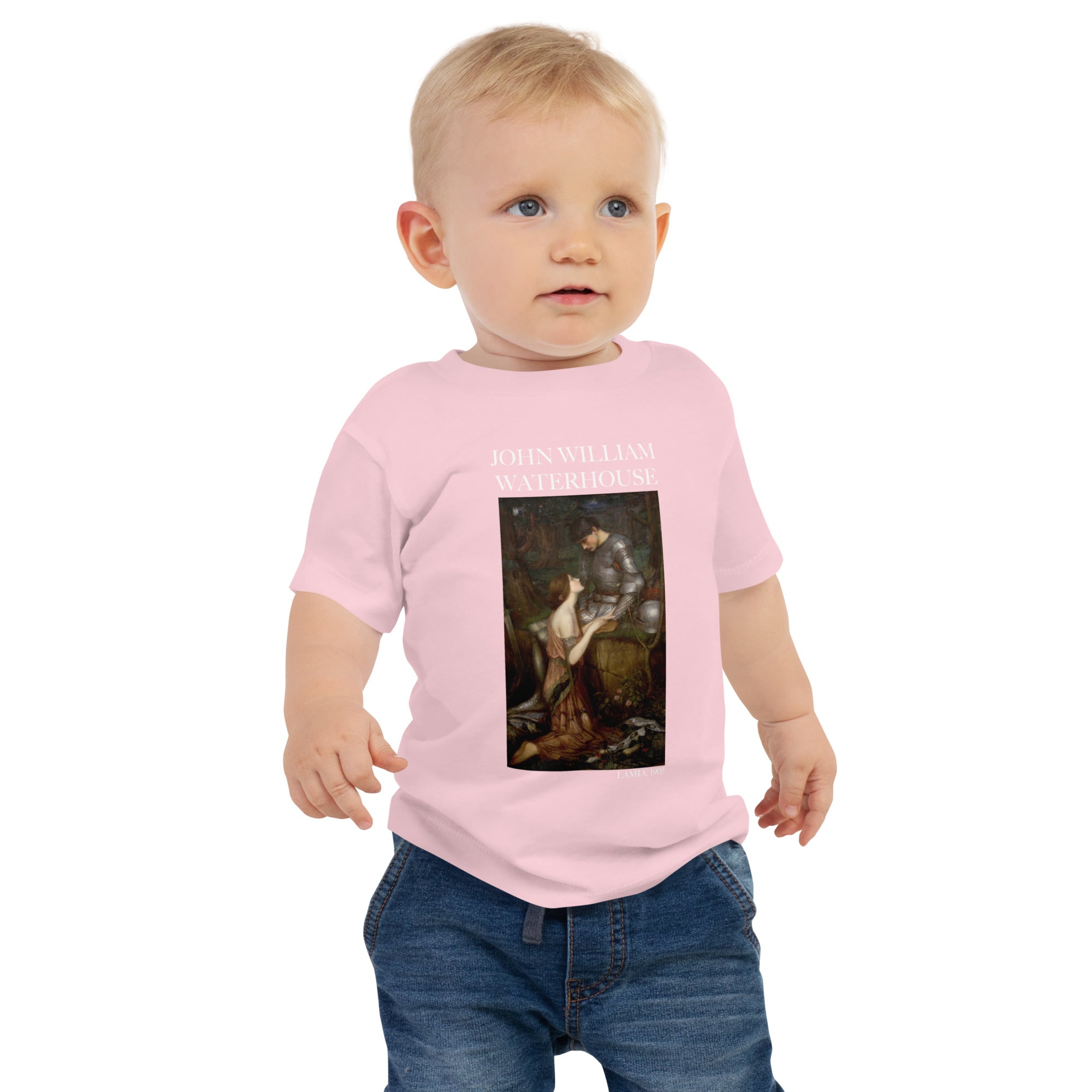 John William Waterhouse 'Lamia' Famous Painting Baby Staple T-Shirt | Premium Baby Art Tee