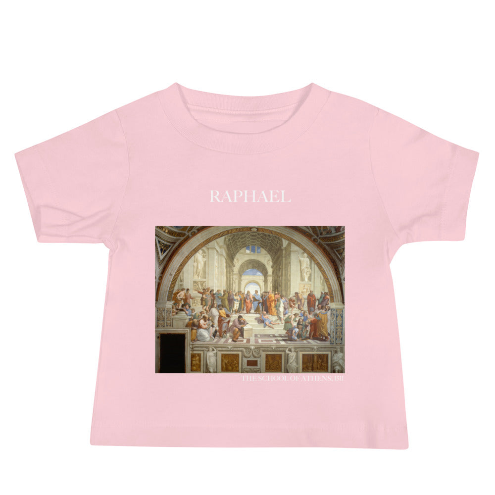 Raphael „Die Schule von Athen“ Berühmtes Gemälde Baby Staple T-Shirt | Premium Baby Art T-Shirt