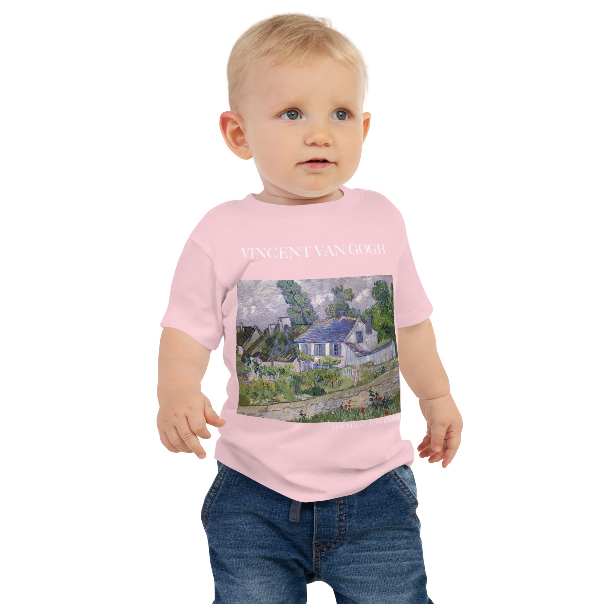 Vincent van Gogh „Häuser bei Auvers“, berühmtes Gemälde, Baby-T-Shirt, Premium-Kunst-T-Shirt für Babys