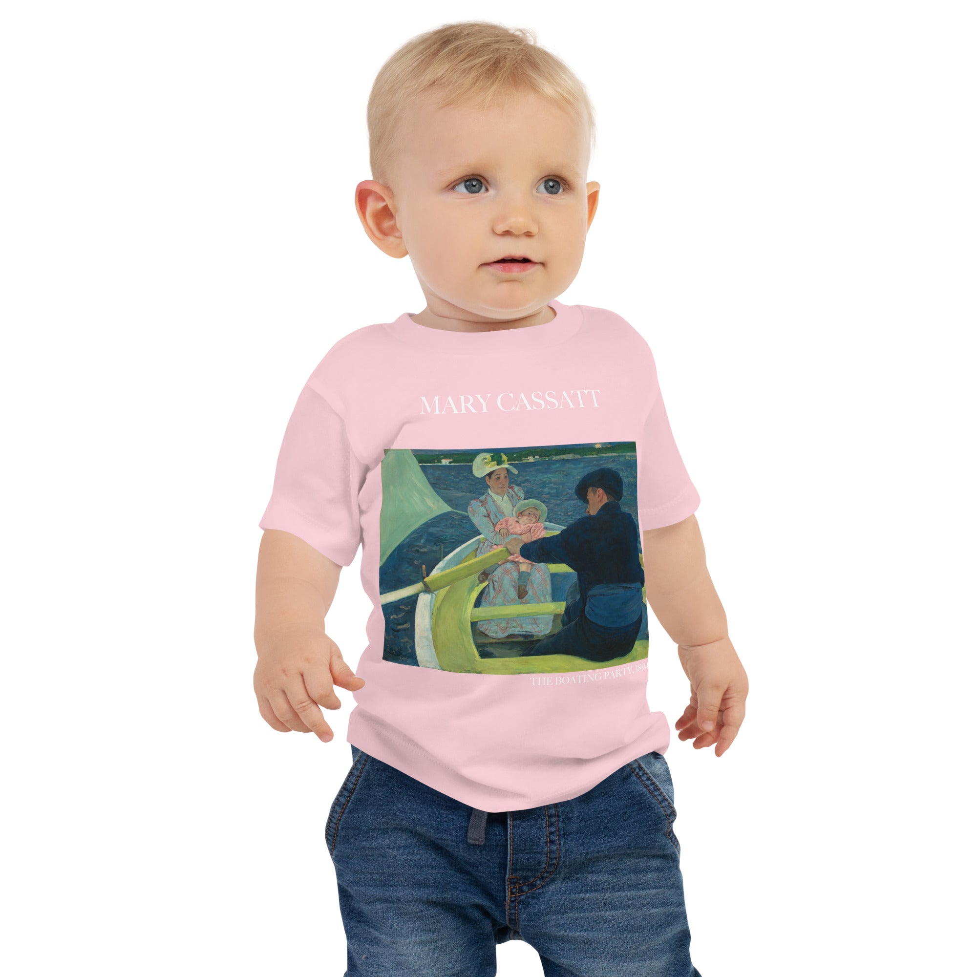 Mary Cassatt 'The Boating Party' Berühmtes Gemälde Baby Basic T-Shirt | Premium Baby Art T-Shirt