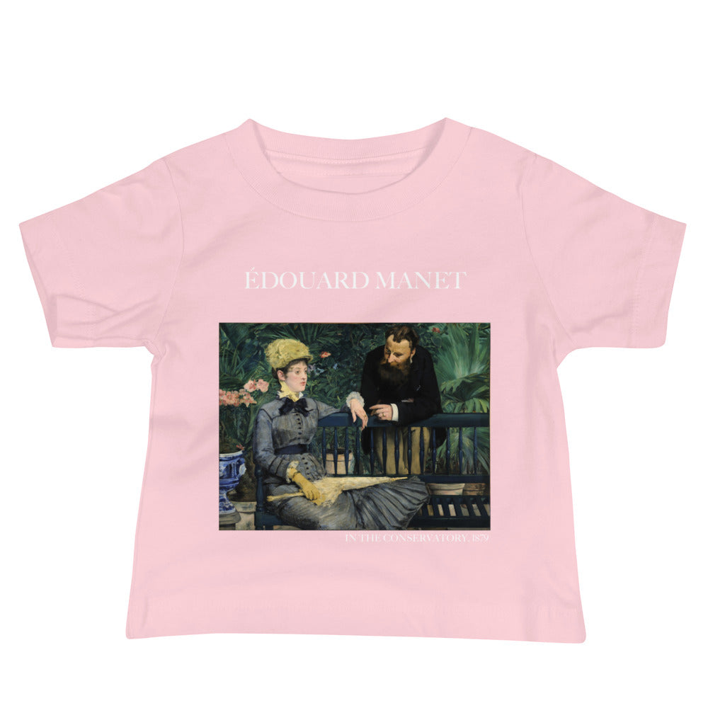 Édouard Manet 'In the Conservatory' Famous Painting Baby Staple T-Shirt | Premium Baby Art Tee