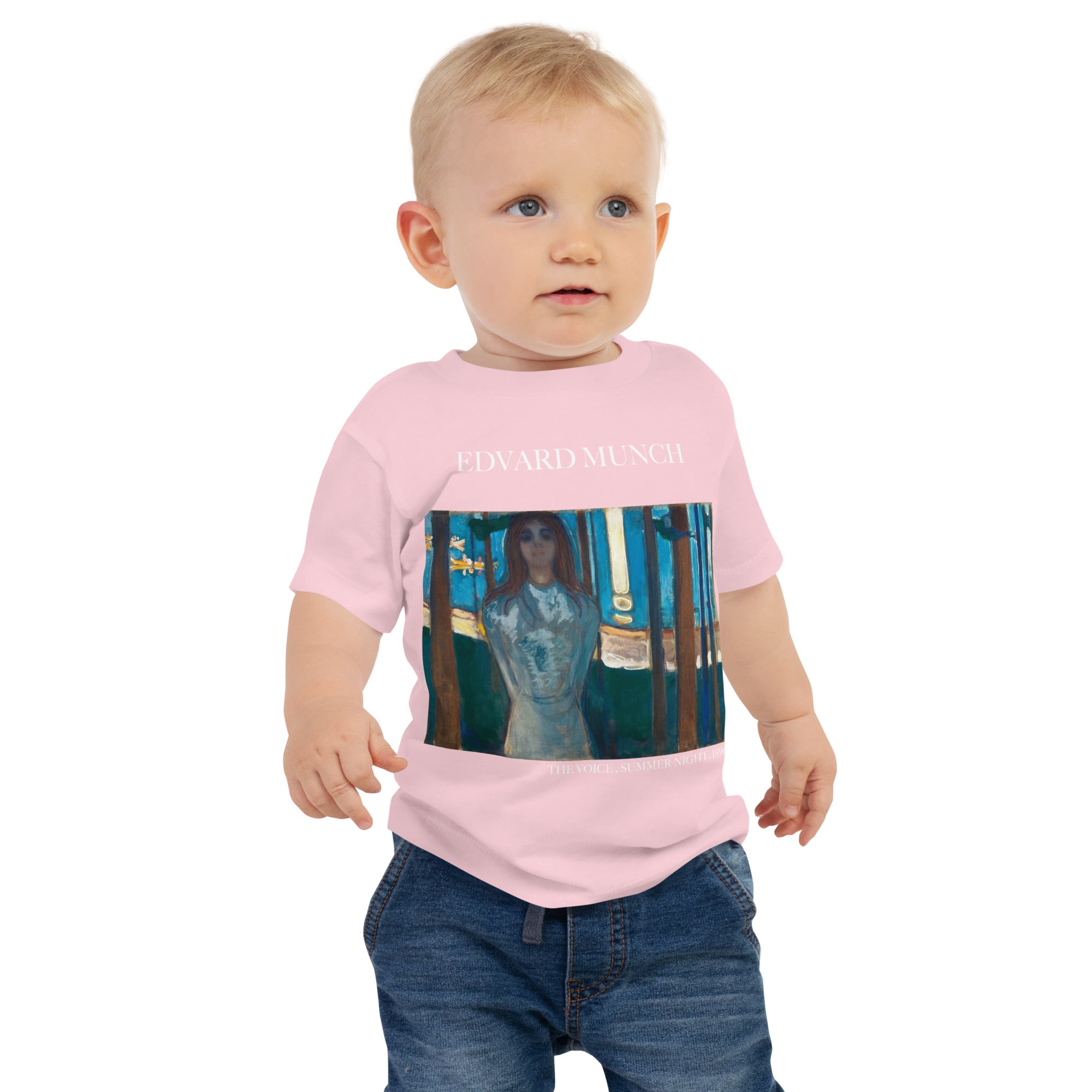 Edvard Munch „Die Stimme, Sommernacht“ Berühmtes Gemälde Baby-T-Shirt | Premium Baby Art T-Shirt