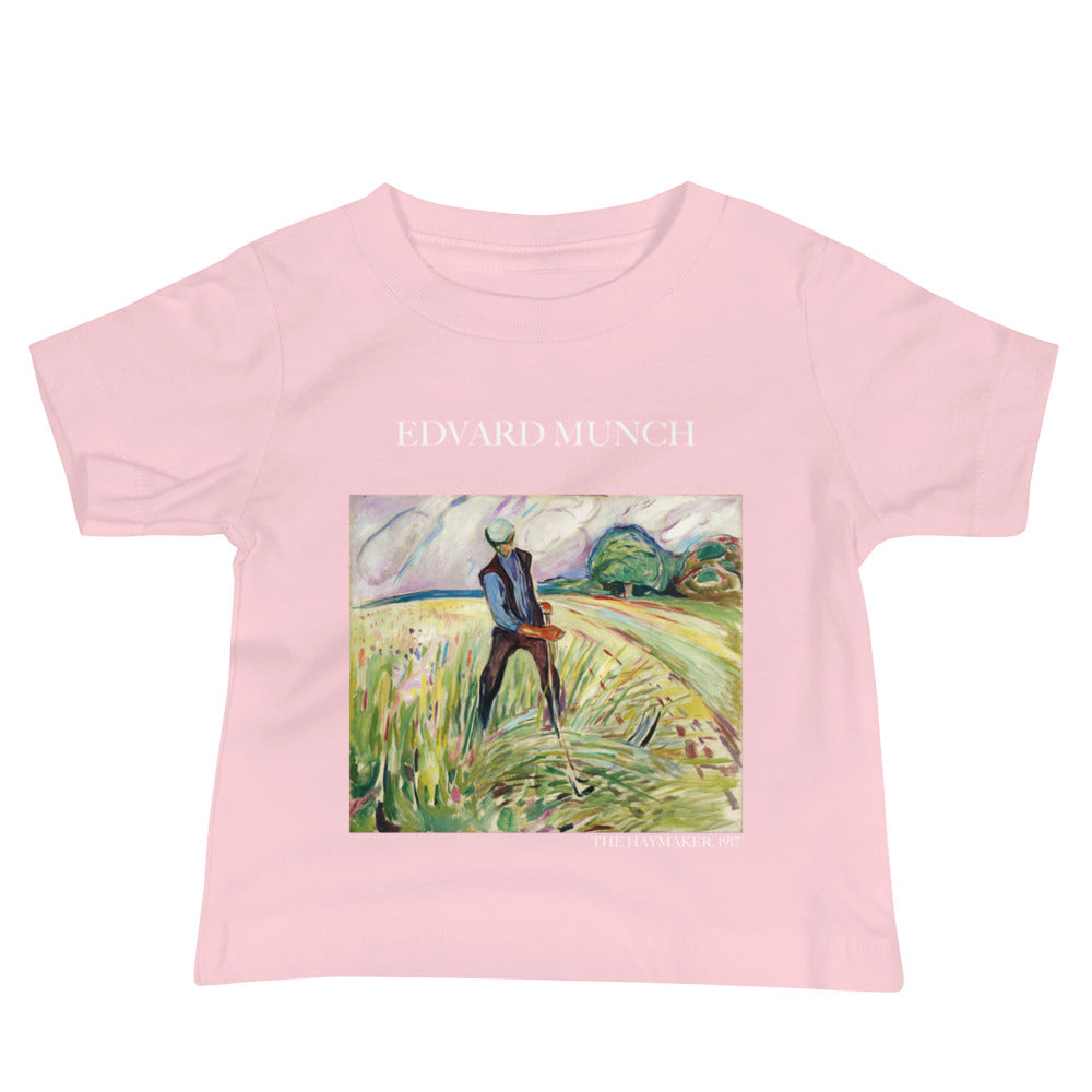 Edvard Munch 'The Haymaker' Famous Painting Baby Staple T-Shirt | Premium Baby Art Tee