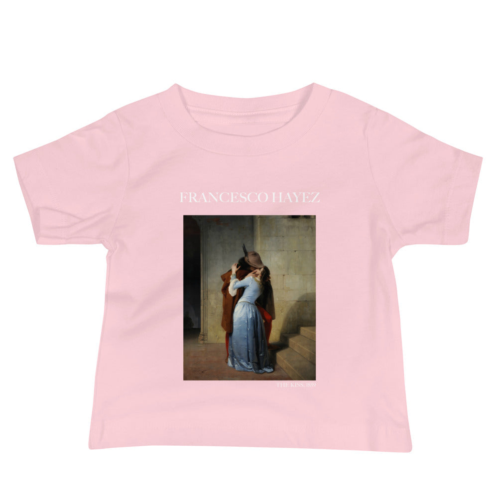 Francesco Hayez 'The Kiss' Famous Painting Baby Staple T-Shirt | Premium Baby Art Tee