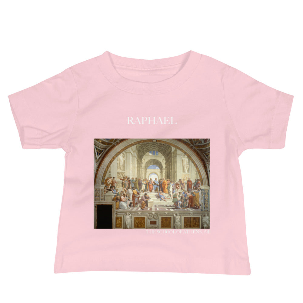 Raphael „Die Schule von Athen“ Berühmtes Gemälde Baby Staple T-Shirt | Premium Baby Art T-Shirt