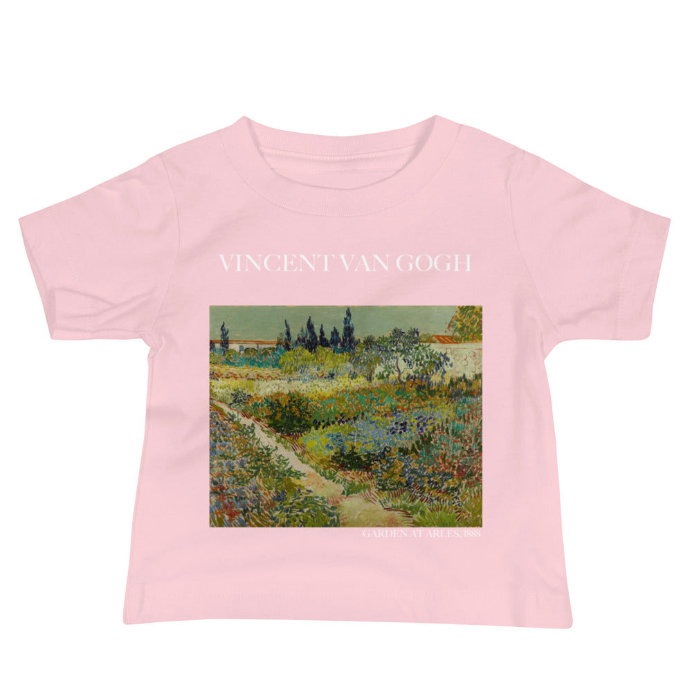 Vincent van Gogh 'Garden at Arles' Famous Painting Baby Staple T-Shirt | Premium Baby Art Tee